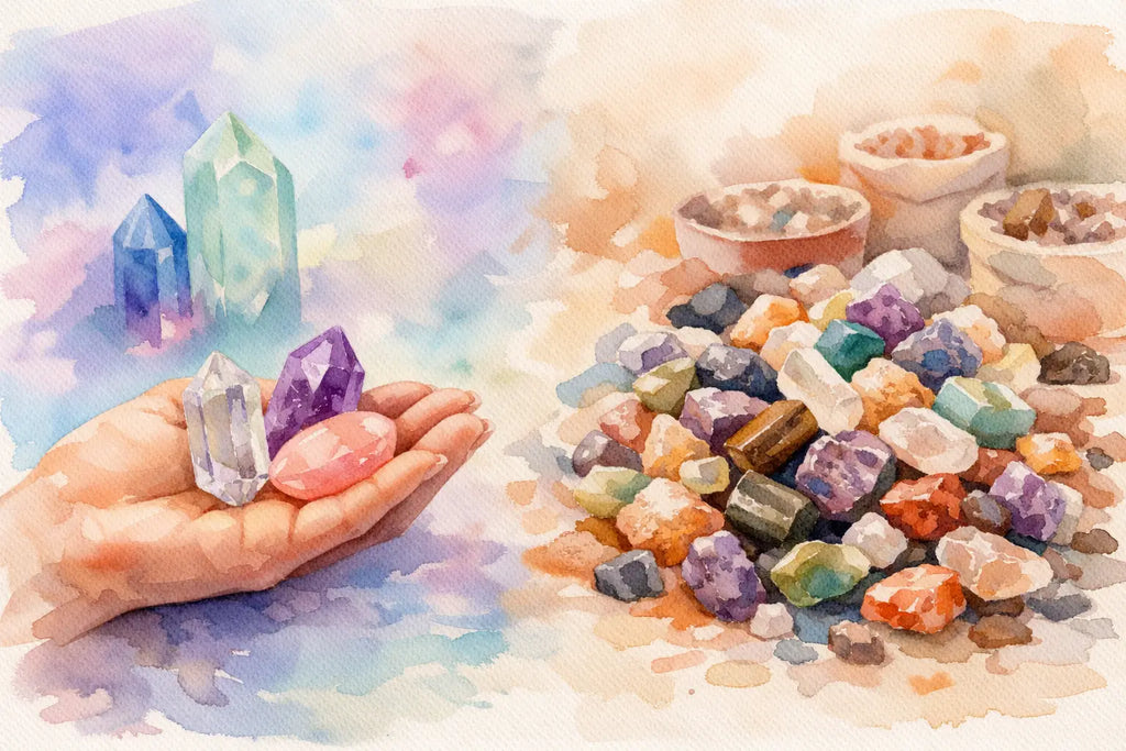 Hand Selected Crystals vs Bulk: What Changes?
