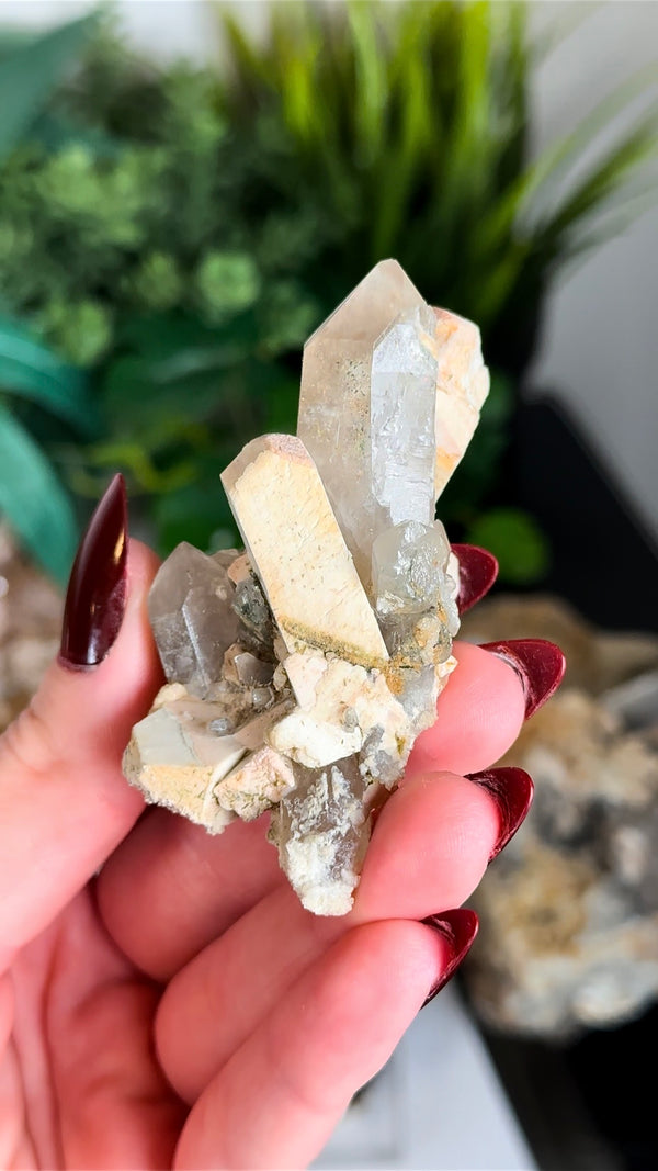 Feldspar Baveno Twins with Quartz from Italy