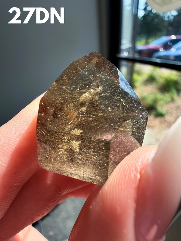 Smokey Quartz with whispy Amphibole Inclusions from Itacambira, Brazil • Choose Your Own!