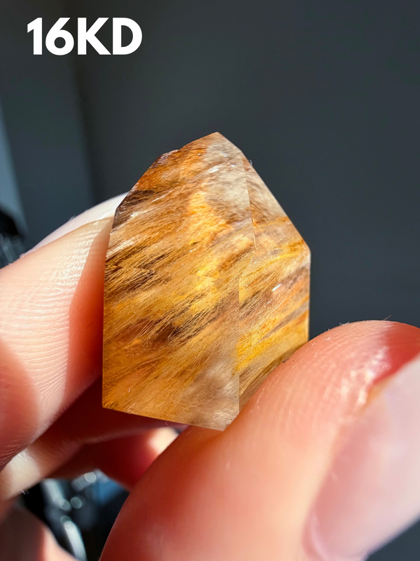 Golden Amphibole Quartz from Itacambira, Brazil • Choose Your Own!