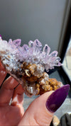 Amethyst "Flowers" with Sceptres, Reverse Sceptres & Calcite Associations on Matrix from "La Troje" Mine in Veracruz, Mexico (New Find!)