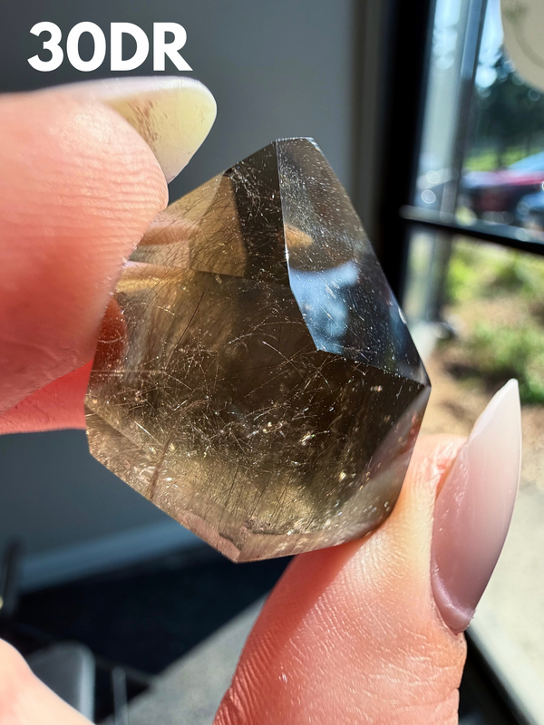 Smokey Quartz with whispy Amphibole Inclusions from Itacambira, Brazil • Choose Your Own!