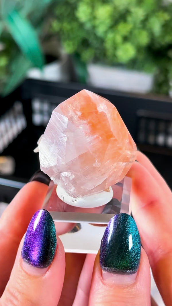 Lavender Calcite with Hematite Inclusions from Daye, Hubei, China