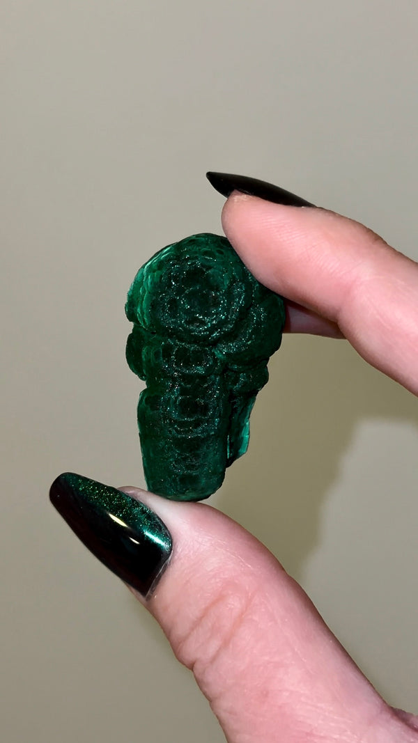 Malachite Stalactite from Shilu Mine, Yangchun County, Yangjiang, Guangdong, China