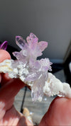 Amethyst "Flowers" with Sceptres, Reverse Sceptres & Calcite Associations on Matrix from "La Troje" Mine in Veracruz, Mexico (New Find!)