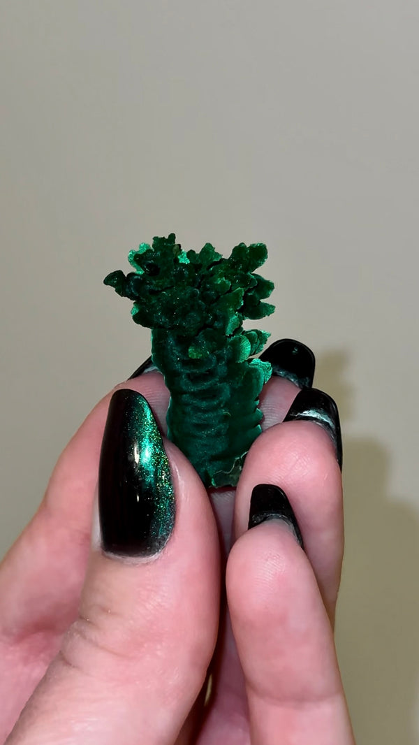 Malachite Stalactite from Shilu Mine, Yangchun County, Yangjiang, Guangdong, China
