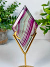 Candy Fluorite Diamond with Stand
