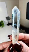 Water Clear Colombian Lemurian Quartz with "Blue Mist" / "Blue Smoke" (aka Blue Needles)