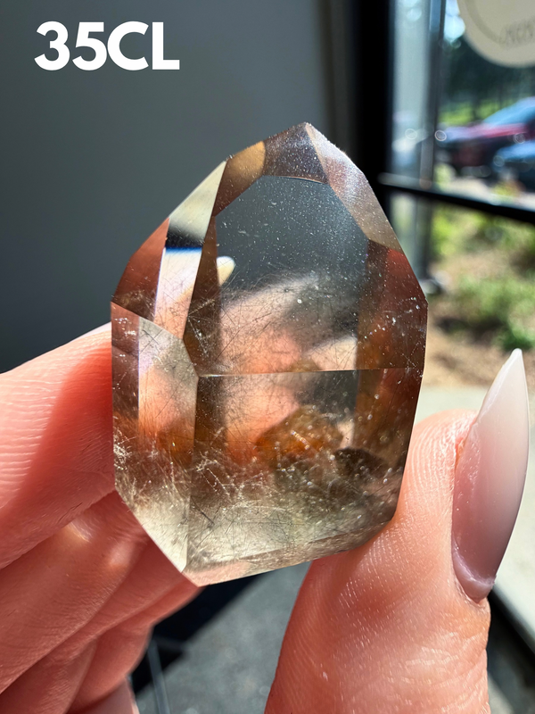 Smokey Quartz with whispy Amphibole Inclusions from Itacambira, Brazil • Choose Your Own!