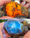 Raw Sumatran Blue Amber from Indonesia • ONE Intuitively Selected UV Reactive Indonesian Amber Raw Chunk Specimen