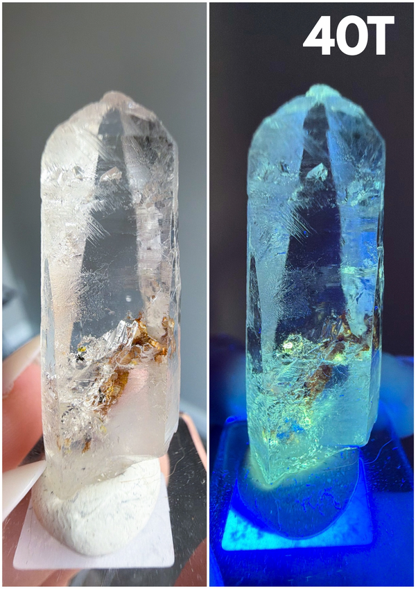 UV Reactive Petroleum-Included "Firefly" Quartz Specimens from Madagascar • Choose Your Own!