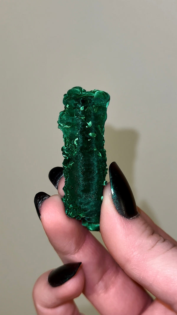 Malachite Stalactite from Shilu Mine, Yangchun County, Yangjiang, Guangdong, China