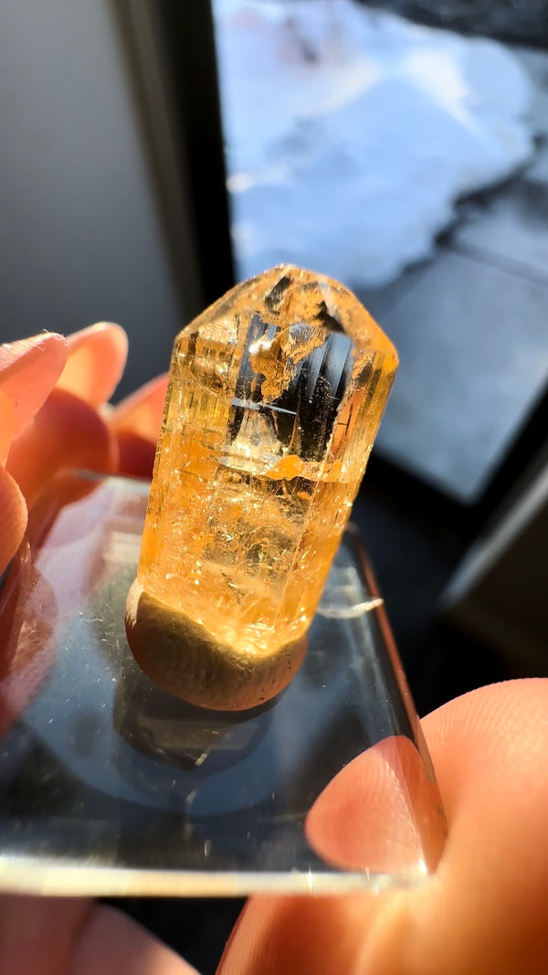 UV Reactive Imperial "Chrome" Topaz Specimen from Zambia • 2.28 g