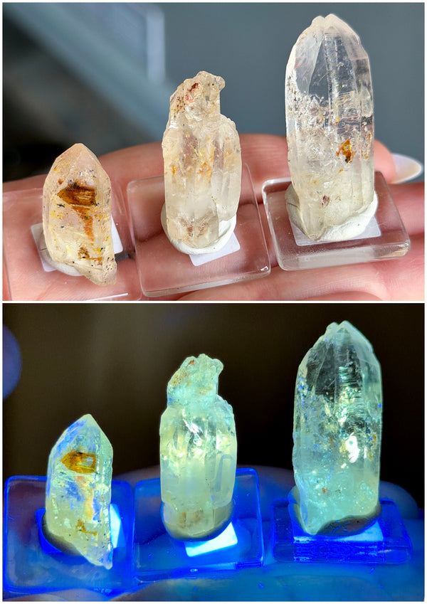 UV Reactive Petroleum-Included "Firefly" Quartz Specimens from Madagascar • Choose Your Own!