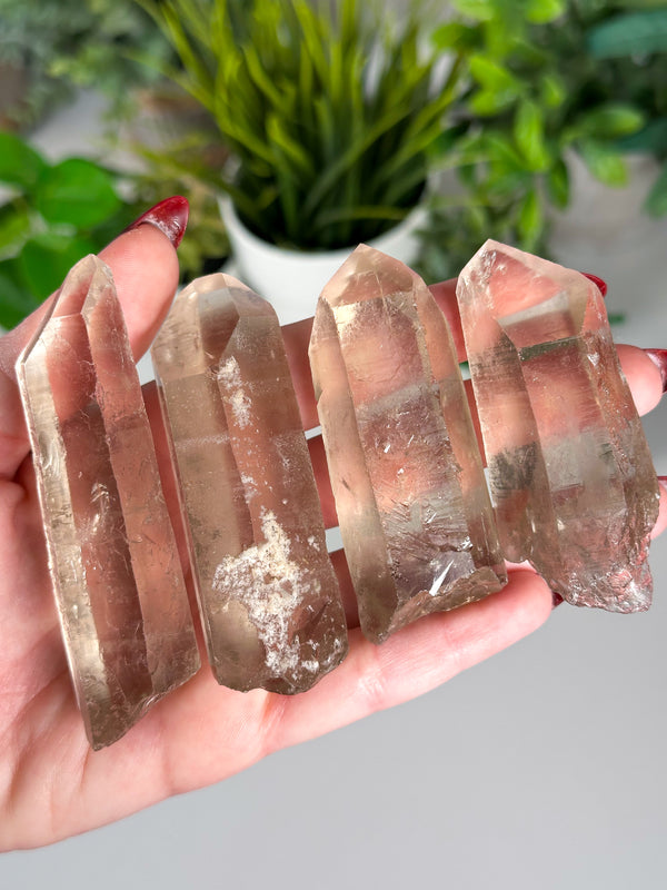 Raw Smokey Quartz Points From Brazil (Choose Your Size)