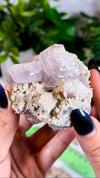 Lavender Calcite with Chalcopyrite from Daye, Hubei, China