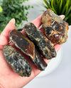 Raw Sumatran Blue Amber from Indonesia • ONE Intuitively Selected UV Reactive Indonesian Amber Raw Chunk Specimen