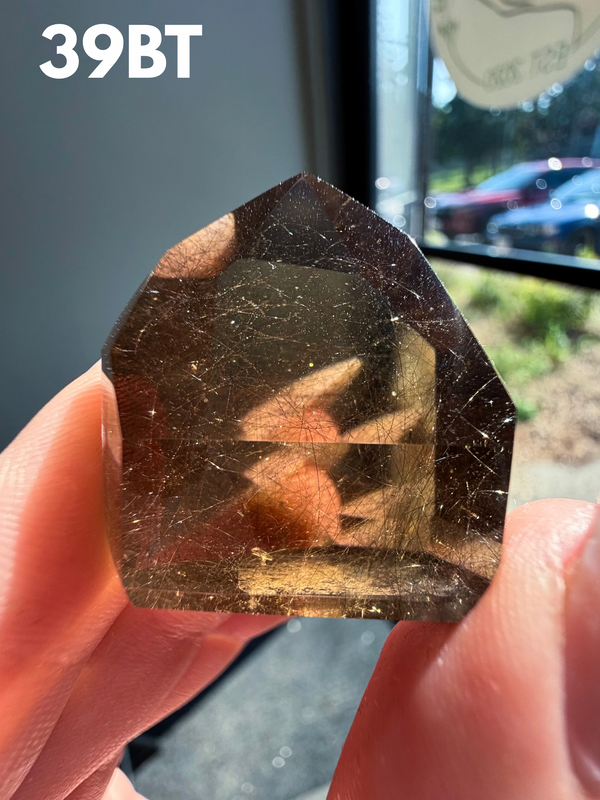 Smokey Quartz with whispy Amphibole Inclusions from Itacambira, Brazil • Choose Your Own!