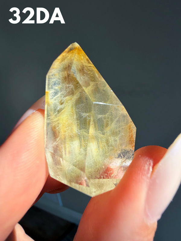Golden Amphibole Quartz from Itacambira, Brazil • Choose Your Own!