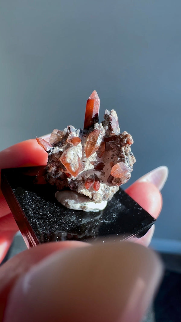 Red Topaz Specimen from Tepetate, Villa de Arriaga Municipality, San Luis Potosí, Mexico