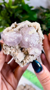 Lavender Calcite with Chalcopyrite from Daye, Hubei, China