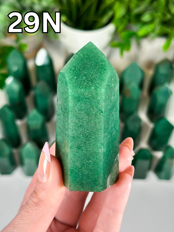 Green Aventurine Towers from Brazil • Choose Your Own! High Quality Polished Green Aventurine Towers from Brazil