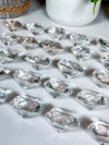 Clear Quartz Diamond Cut Faceted Gems from Brazil • Choose Between 3 Sizes!