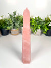 XL Rose Quartz Obelisk from Madagascar