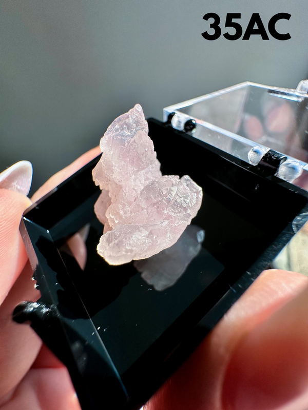 Crystallized Rose Quartz Perky Box Specimens from Taquaral, Itinga, Minas Gerais, Brazil • Choose Your Own!