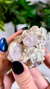 Lavender Calcite with Chalcopyrite from Daye, Hubei, China