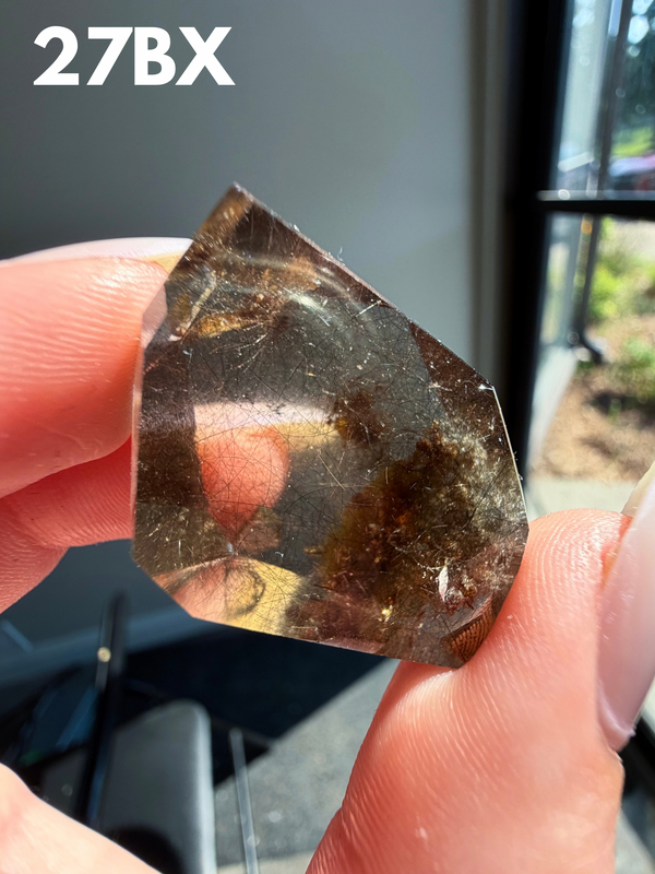 Smokey Quartz with whispy Amphibole Inclusions from Itacambira, Brazil • Choose Your Own!