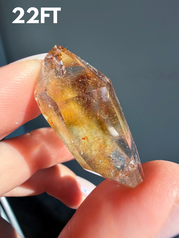 Golden Amphibole Quartz from Itacambira, Brazil • Choose Your Own!