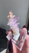 Amethyst "Flowers" with Sceptres, Reverse Sceptres & Calcite Associations on Matrix from "La Troje" Mine in Veracruz, Mexico (New Find!)