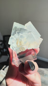 Fluorite with Bladed Calcite Inclusions from YGX Mine