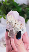 Lavender Calcite with Chalcopyrite from Daye, Hubei, China