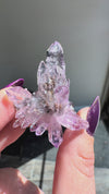 Amethyst "Flowers" with Sceptres, Reverse Sceptres & Calcite Associations on Matrix from "La Troje" Mine in Veracruz, Mexico (New Find!)