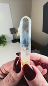 Water Clear Colombian Lemurian Quartz with "Blue Mist" / "Blue Smoke" (aka Blue Needles) & Mini Manifestation / Penetrator Quartz Crystals!